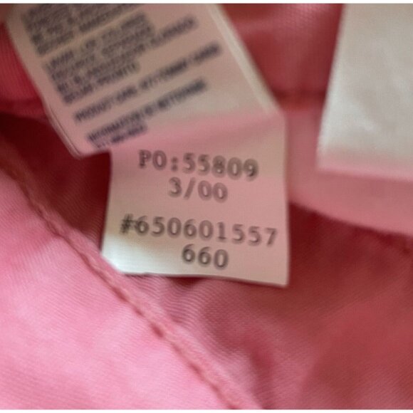 Vintage TOMMY HILFIGER Y2K Hip Short Denim Jean Shorts Pink Low Rise Size 11 - Picture 8 of 8